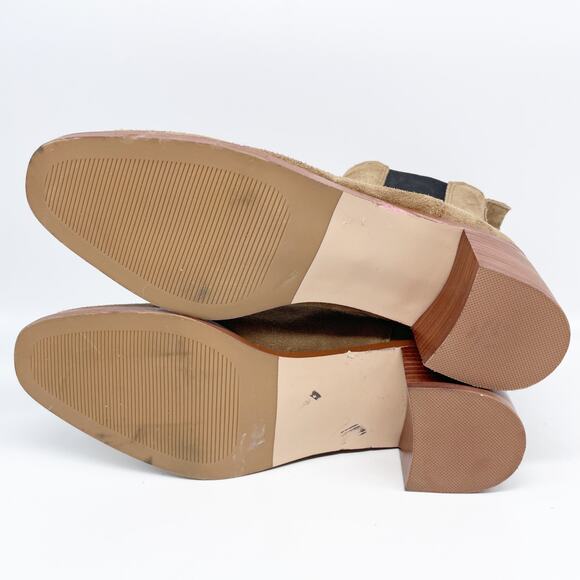 Steve Madden Women's Rockwell Chelsea Boot Tan Suede Size 8 M - Picture 7 of 13